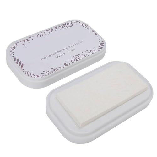 Zerodis Buntes Lackkissen für Stempelstempel, Accessoires und Langlebig, Ideal für Papier und Stoff (BD-280 Porzellan weiß) von Zerodis