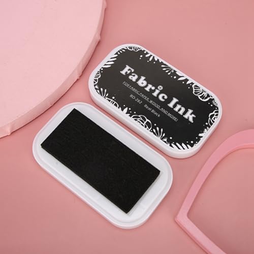 Zerodis Buntes Lackkissen für Stempelstempel, Accessoires und Langlebig, Ideal für Papier und Stoff (BD-282 reines Schwarz) von Zerodis