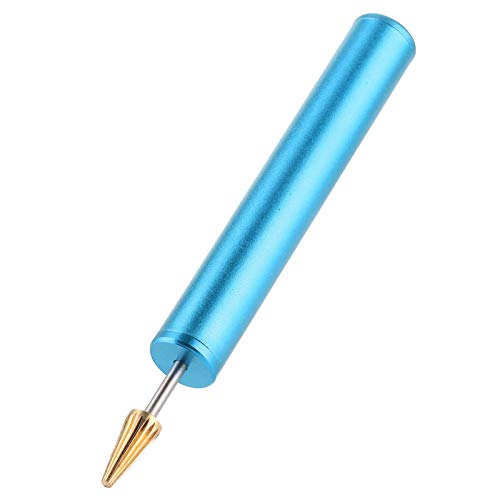 Zerodis DIY Lederhandwerkswerkzeug, Kupfer -Stiftkopfkanten -Farbstoff Applikator Roller, Hochglanzkantendruckwerkzeug für Lederprojekte (BLUE) von Zerodis