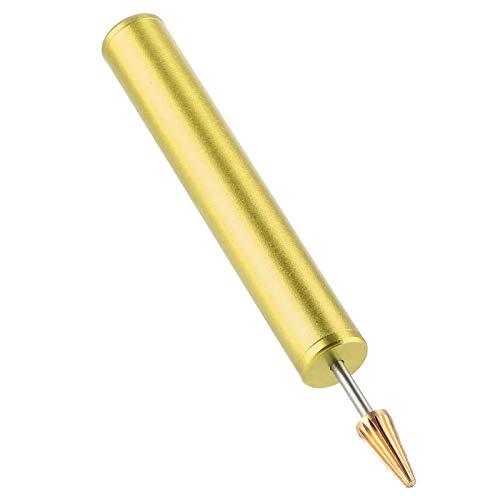 Zerodis DIY Lederhandwerkswerkzeug, Kupfer -Stiftkopfkanten -Farbstoff Applikator Roller, Hochglanzkantendruckwerkzeug für Lederprojekte (GOLD) von Zerodis