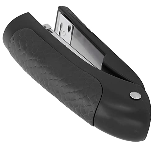 Zerodis Desktop 20 Blechkapazität Hefter Schnell Effizient für Home Office School, Kunststoff + Edelstahl (BLACK) von Zerodis