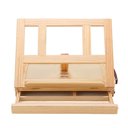 Zerodis Einstellbare Tabletop -Staffelei Kiefer Holz Multi Zweck Faltbare Malständer für Künstler von Zerodis