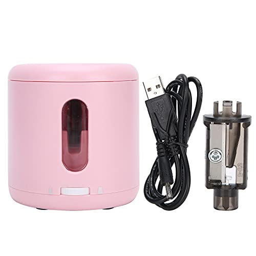 Zerodis Elektrischer Bleistiftspitzer Dual Netzteil USB Wiederaufladbarer Kompakt für den Einsatz von Wohnheimbüro in Wohnraum 3,1 X 3 Zoll (8035-4 rosa) von Zerodis