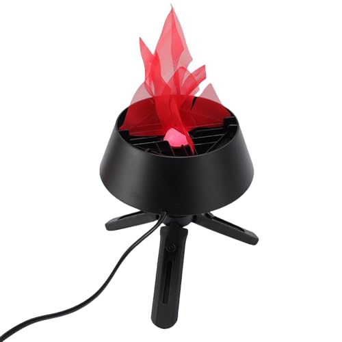 Zerodis Hängende 3D Flackerne Feuerlampe für Festivals Partys Realistischer Lagerfeuereffekt, Leichte Requisite für den Disco -Ballsaal (EU-Stecker 220V) von Zerodis