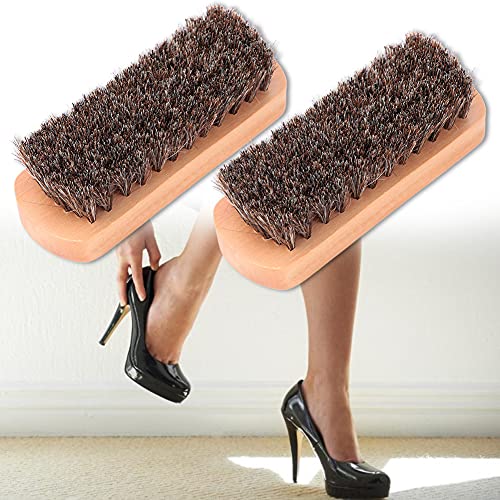Zerodis Hölzerne Holzschuhe Bürsten in Zoet Haar Haren Werkzeuge Nettaiteur für Gekleidete Schuhe (Mittlere Farbe des Protokolls) von Zerodis