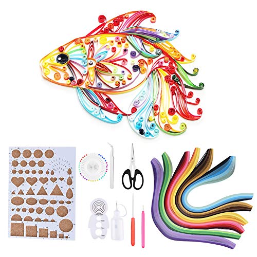 Zerodis Komplette Papierquilling DIY -Kits mit 6 Farben Quilling -Streifen, für Schöne und Zarte Formen, Wesentliche Werkzeuge für DIY Papierhandwerk, Metall und Kunststoffmaterial Zerodis Komplette Papierquilling DIY -Kits mit 6 Farben Quilling -Streifen, für Schöne und Zarte Formen, Wesentliche Werkzeuge für DIY Papierhandwerk, Metall und Kunststoffmaterial von Zerodis