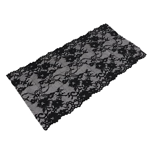 Zerodis Lace Design Einfacher Betrieb Als für Kleidungszubehör Spitze Stoff Nylon (BLACK) von Zerodis