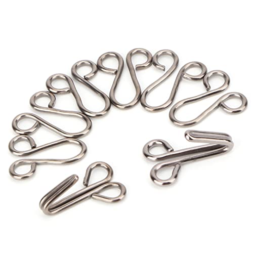 Zerodis Langlebige Pelzmantelbefestigungen Feine Handwerkskunst 10 PCs Haken für Unterwäsche Metallhaken High-End-Kleidung (Befestigen Sie den Durchmesser von 2,8 cm) von Zerodis
