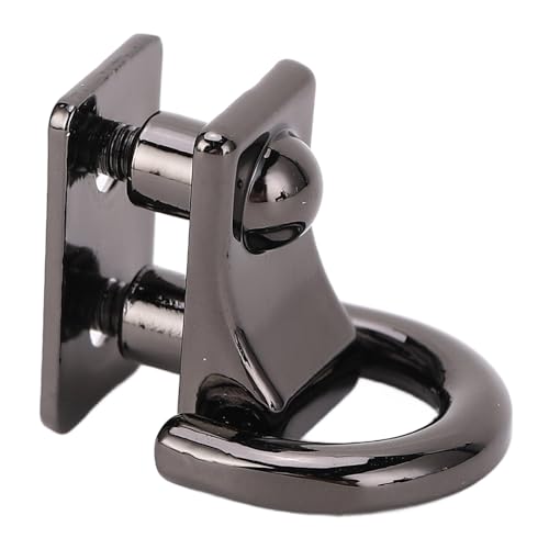Zerodis Langlebiger Zinklegungs -Eisen -Ding Rivet für Handtaschen Rucksack, 20 Stc Stiftschraube für Haustierkragen Lederjacke (Silberschwarz) von Zerodis
