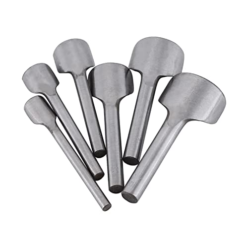 Zerodis -Leder, die Halb Runde Ende des Endes Zum Nähen zu Hause Geschnitten Werden - Langlebig und Fester Stahl Anwendbar für die Brieftasche, Kartenhülle, Gürtel, 6PC Watchman von Zerodis