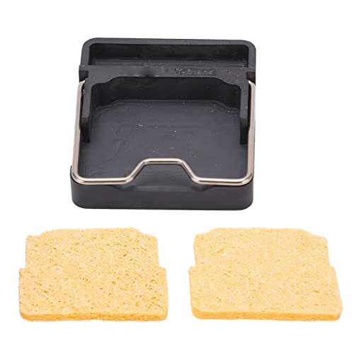 Zerodis Löten Eisenständer Halter Mini T-St-Ständer Zirkonia Keramik Schweißlötspitze Reiniger Elektrische Elektrikmatten-Stützbasis-Basisgeräte-Werkzeug mit Sponge Storage Box für Elektrische (BLACK) Zerodis Löten Eisenständer Halter Mini T-St-Ständer Zirkonia Keramik Schweißlötspitze Reiniger Elektrische Elektrikmatten-Stützbasis-Basisgeräte-Werkzeug mit Sponge Storage Box für Elektrische (BLACK) von Zerodis