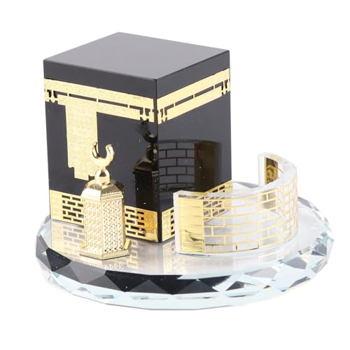 Zerodis Muslimisches Kaaba-Set, Islamische Architektur, Kunsthandwerk, Souvenirs, Islamische Desktop-Verzierung, Heimtisch, Auto-Dekoration, Muslimisches Handwerksmodell von Zerodis