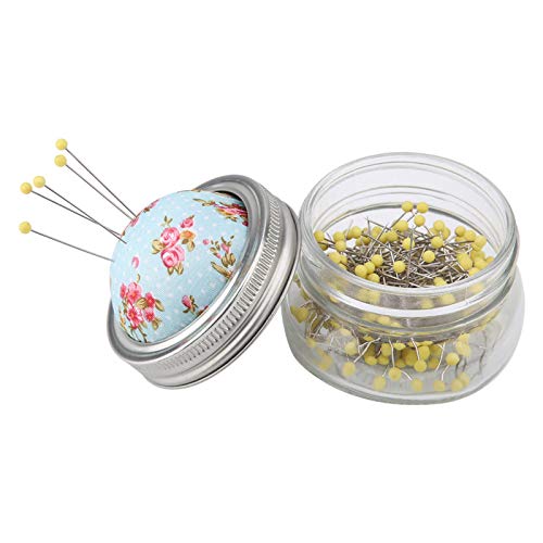 Zerodis Nadelkissen Nähzubehör Flasche Runde Perle Große Nähnadelkissen Glas Glasflasche Runde Perle Große Stecknadelhalter DIY Nähset Zerodis Nadelkissen Nähzubehör Flasche Runde Perle Große Nähnadelkissen Glas Glasflasche Runde Perle Große Stecknadelhalter DIY Nähset von Zerodis