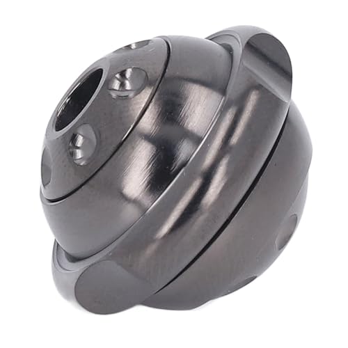 Zerodis Paracord Perlenfingerspielzeug Edelstahl Stille Rotationsspannungslösung Lösung für die Entspannung bei Arbeit/Heimreise (Black) von Zerodis