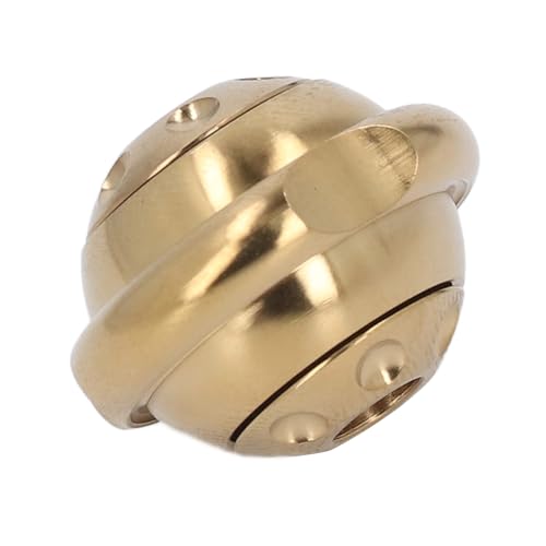 Zerodis Paracord Perlenfingerspielzeug Edelstahl Stille Rotationsspannungslösung Lösung für die Entspannung bei Arbeit/Heimreise (Gold) von Zerodis