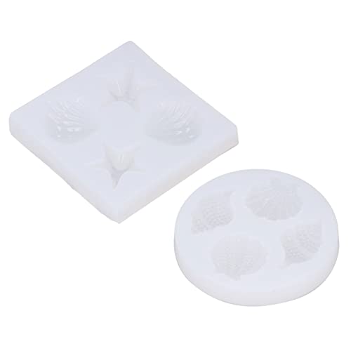 Zerodis Set von 2 Unstalligen Muschel -Silikonformen mit Wiederverwendbarem und Leicht zu Neuem Umbau, Vielseitig von Zerodis