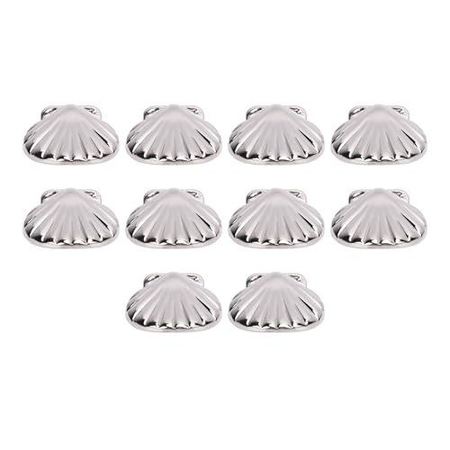 Zerodis Silver Muschelnietset von 10 für Handtaschen und Geldbörse, die Zinklegierung Dekorative Nieten für Zinklegierung Erstellen Zerodis Silver Muschelnietset von 10 für Handtaschen und Geldbörse, die Zinklegierung Dekorative Nieten für Zinklegierung Erstellen von Zerodis