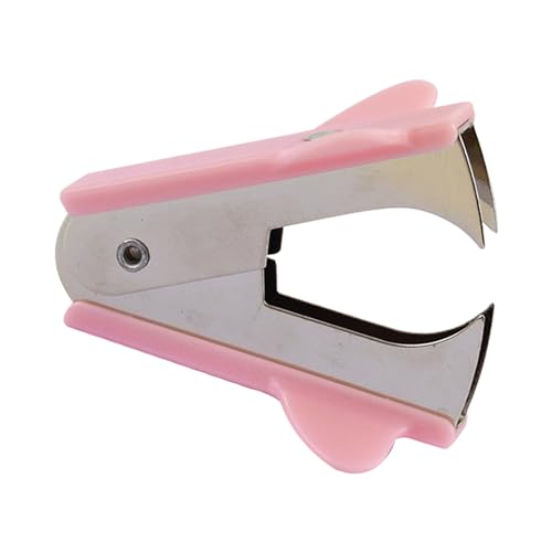 Zerodis Staples Remover Effiziente Tragbares Ergonomisches Design für Büro -Fachmedizin Metall Entfernen (PINK) von Zerodis