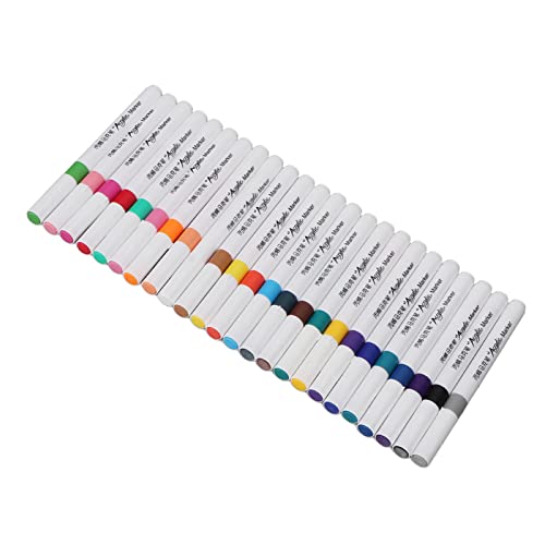 Zerodis Tinte auf Wasserbasis Tinte Acrylfarbe mit Gleichmäßiger für -Malerei, Vielfalt der Schreiberfahrung, 12 Farben (24 Farben) von Zerodis