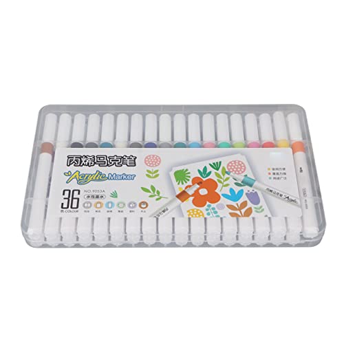Zerodis Tinte auf Wasserbasis Tinte Acrylfarbe mit Gleichmäßiger für -Malerei, Vielfalt der Schreiberfahrung, 12 Farben (36 Farben) von Zerodis