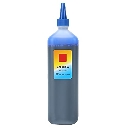 Zerodis Tinte für Marker Refill, Permanent Marker Art Craft Supplies Color Permanent Poster Pen Refilling Liquid Refill Ink(Blau) von Zerodis