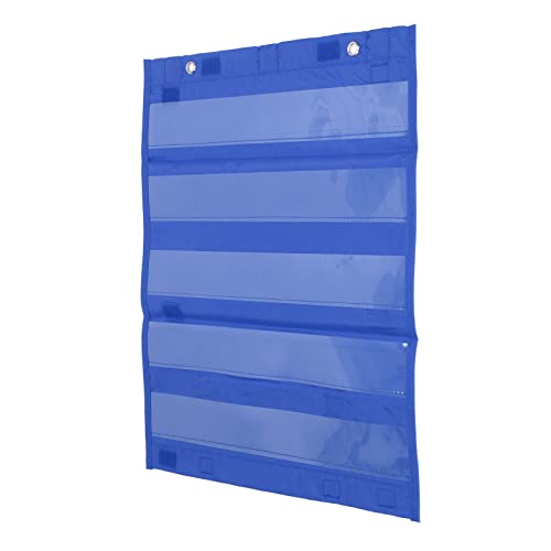 Zerodis Transparente Taschenkarte 5 Zeilen Magnetische Zeitplan -Taschenkarte, Leuchtende Farben für Präsentationen Kleiner Gruppen, Polyester PVC, für Aktivitäten Im Klassenzimmer (BLUE) von Zerodis