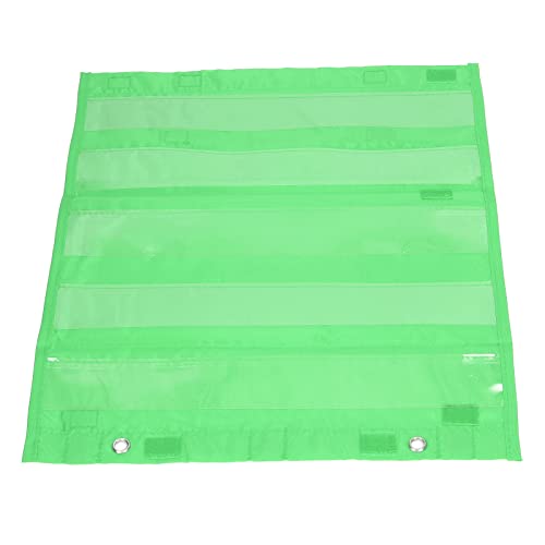 Zerodis Transparente Taschenkarte 5 Zeilen Magnetische Zeitplan -Taschenkarte, Leuchtende Farben für Präsentationen Kleiner Gruppen, Polyester PVC, für Aktivitäten Im Klassenzimmer (GREEN) von Zerodis