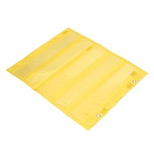Zerodis Transparente Taschenkarte 5 Zeilen Magnetische Zeitplan -Taschenkarte, Leuchtende Farben für Präsentationen Kleiner Gruppen, Polyester PVC, für Aktivitäten Im Klassenzimmer (YELLOW) von Zerodis