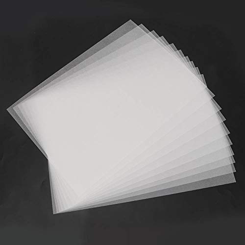 Zerodis Transparentes Schrumpfblatt Langlebiger Heatshhrink Kunststoff für DIY -Schlüsselbund -Anhänger, Zubehör, 10pcs (0,3 mm transuzent-Koarse-Schleifen 20x29cm) von Zerodis