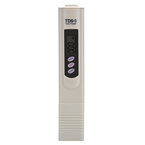 Zerodis Wasserqualität Tester Messgerät Wasser Messer Tester Digital 0-9990ppm Messbereich Meter mit LCD Anzeige Professionell für Trinkwasser Schwimmbad Thermen Aquarien von Zerodis