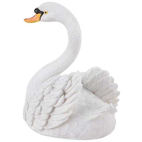 Zerodis Weiße Schwan -Figur -Dekoration, Schwan Ornament für Gartenlandschaft, Synthetisches für die Ausstellung Im Freien Zerodis Weiße Schwan -Figur -Dekoration, Schwan Ornament für Gartenlandschaft, Synthetisches für die Ausstellung Im Freien von Zerodis