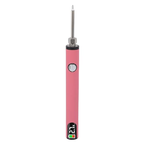 Zerodis Wiederaufladbares Fadenverbrennungs -Stift -Kit Digital Display Lederhandwerk mit USB C Ladung für Schmuckstäbe Perlennähung (Rosenate) von Zerodis