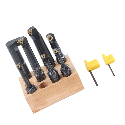 Zerodis Zemented Carbid Bowing Tool Holder Set, Hochleistungsmaterial Runde Shank Indexierbares Design, Inneres Loch-Drehbalken-Werkzeug, Drehfliegerprofiling von Zerodis