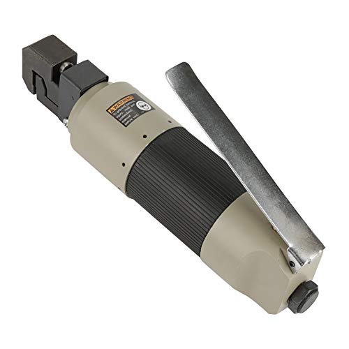Zerone Pneumatische Lochstanze, Metall-Lochstanze, Gummigriff, Schwarz, 5 mm Lochdurchmesser, 1,6 mm Stanzstärke, EU-Stecker von Zerone