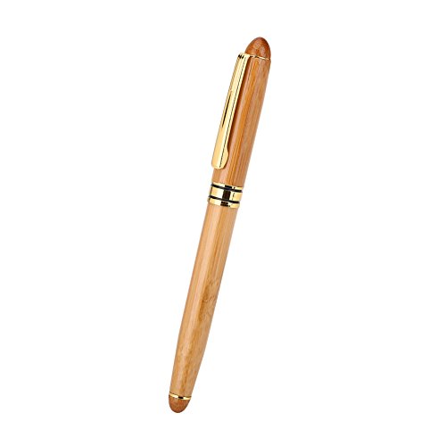 Zerone 1 Stück Bambus Kunst Füllfederhalter Mit Nib Kalligraphie Stift Schreiben Gotische Arabische Kursiv(1.9mm) von Zerone