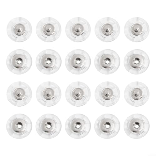 Transparente Druckknöpfe, 10 Paar unsichtbare Knöpfe für Kleidung und Bastelprojekte (34 L = 21,0 mm) von Zeroupshop
