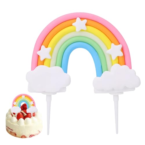 Regenbogen Cake Topper, Tortendeko Geburtstag, Kuchendekoration, Tortendeko Personalisierter Wolke Regenbogen, für Kinder Mädchen Junge Geburtstagsparty Kuchendekorationzubehör Regenbogen Cake Topper, Tortendeko Geburtstag, Kuchendekoration, Tortendeko Personalisierter Wolke Regenbogen, für Kinder Mädchen Junge Geburtstagsparty Kuchendekorationzubehör von Zerquell