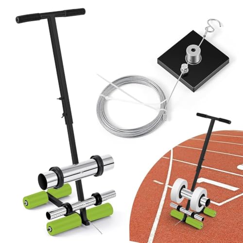 Zertylre Klebeband Markierungsmaschine Manuelles Bodenklebeband Applikator Court Line Tapes Applikator Dispenser für Malerei Lane Marking Sports Storage Areas Draw Iines and Circles von Zertylre