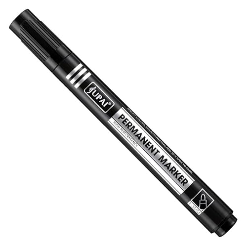 2001 Permanentmarker, Schwarz, Permanentmarker, Leinwand mit runder Spitze, 2 – 4 mm, Tinte für Baustellen, hitzebeständig, wasserdicht, zum Markieren auf Metall, Kunststoff und Felsen, schnell 2001 Permanentmarker, Schwarz, Permanentmarker, Leinwand mit runder Spitze, 2 – 4 mm, Tinte für Baustellen, hitzebeständig, wasserdicht, zum Markieren auf Metall, Kunststoff und Felsen, schnell von Zescyha