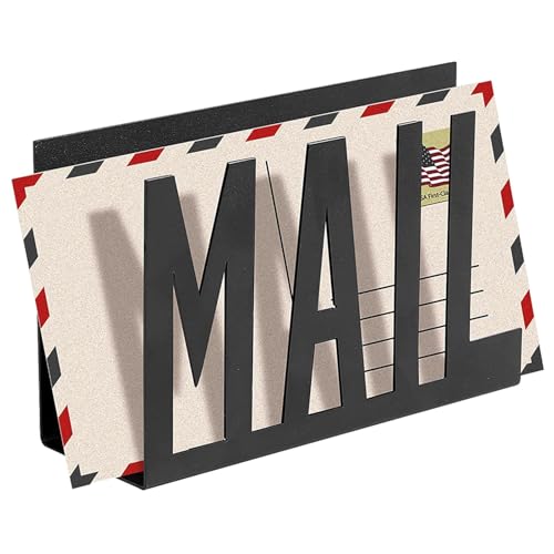 Briefablage für den Schreibtisch | Schreibtisch aus Metall für den Schreibtisch für Briefe – große Kapazität offen, Design schwarze Post für die Schule, Home Organiza Briefablage für den Schreibtisch | Schreibtisch aus Metall für den Schreibtisch für Briefe – große Kapazität offen, Design schwarze Post für die Schule, Home Organiza von Zestivra