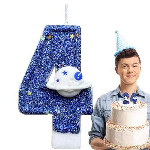 Geburtstagskerzen - Kuchenkerzen, blaue Kuchenzahlen Kerzen | Neuheit Decor Wiedervereinigungen Themenpartyzubehör, Space Planet Dekorationen süßer Geburtstagstorte Topper für Freunde Family Party Fei Geburtstagskerzen - Kuchenkerzen, blaue Kuchenzahlen Kerzen | Neuheit Decor Wiedervereinigungen Themenpartyzubehör, Space Planet Dekorationen süßer Geburtstagstorte Topper für Freunde Family Party Fei von Zestivra
