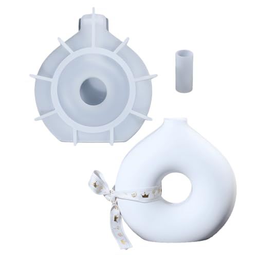 Gießform für Blumenvasen aus Kunstharz, Donut-Form, Topfform, kreative Epoxid-Bastelform, dekoratives Ornament-Werkzeug für Kunstprojekte, Blumenbehälter-Design Gießform für Blumenvasen aus Kunstharz, Donut-Form, Topfform, kreative Epoxid-Bastelform, dekoratives Ornament-Werkzeug für Kunstprojekte, Blumenbehälter-Design von Zestivra