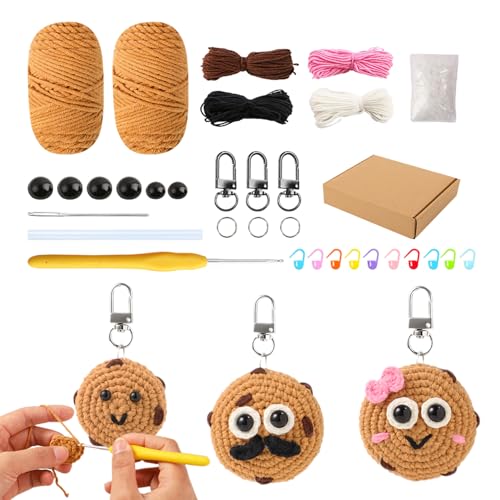 Häkelset für Anfänger – Häkelset, Starter-Kekse Familien-Strickset, Garn und zum Herstellen von Keksen bei | Craft liefert Tutorials von Zestivra