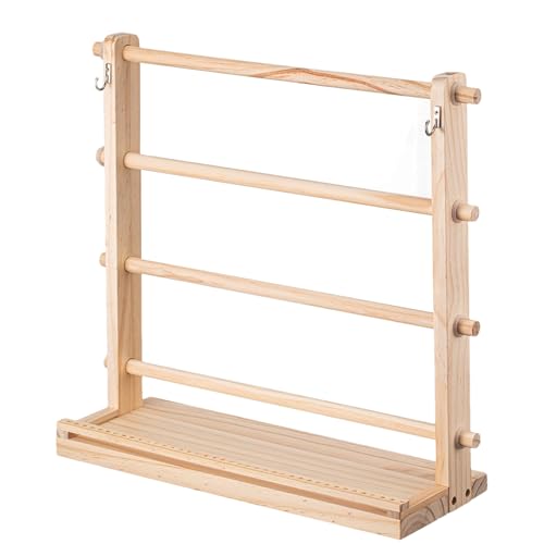 Holzbandregal – 4-stufiges Display-Rack, Band-Organizer | Bastelraum Craft Room Cake Shop Flower Store, langlebiger Spulen-Wurzelhalter, Geschenkverpackung Holzbandregal – 4-stufiges Display-Rack, Band-Organizer | Bastelraum Craft Room Cake Shop Flower Store, langlebiger Spulen-Wurzelhalter, Geschenkverpackung von Zestivra