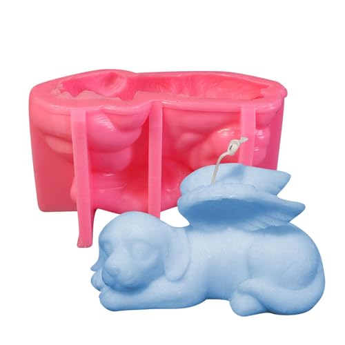 Hund mit Flügelform, Tierform aus Silikon für Kerzenherstellung, Tier-Aromatherapie-Form, -Epoxidharz-Guss, schlafende Katze Silikon für Fondant, Hund mit Flügelform, Tierform aus Silikon für Kerzenherstellung, Tier-Aromatherapie-Form, -Epoxidharz-Guss, schlafende Katze Silikon für Fondant, von Zestivra
