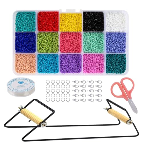Perlenhaushalteset – Schmuckhandwerk-Werkzeugset | Bastel-Metille mit Zubehör, handgefertigter Versorgungsorganisator, Brieftaschenabdeckungs-Designer von Zestivra