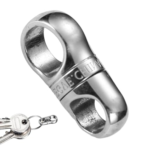 Schlüsselbund -Ringe -Stecker - Titanlegierungs -Magnetschlüsselringe | Titanleglegierkapsel Joint Schlüsselbundschlüsselkette Accessorie für den Heimanhänger, 2,2 x 1,2 x 0,5 cm/0,87 x 0,47 von Zestivra