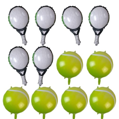 Sportparty -Luftballons - 12pcs Tennisschläger -Formballons, realistische Feier Set | Aufblasbare Accessoires, unterhaltsame Themendekor für Kinder Männer Geburtstagsversammlungen Indoor Outdoor Event Sportparty -Luftballons - 12pcs Tennisschläger -Formballons, realistische Feier Set | Aufblasbare Accessoires, unterhaltsame Themendekor für Kinder Männer Geburtstagsversammlungen Indoor Outdoor Event von Zestivra
