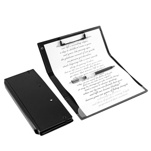 Tragbare Büro-Klemmdichtung | 24 cm (9,48 Zoll) schwarze Klemmleiste für Krankenpflegestudenten und medizinische Ärzte von Zestivra