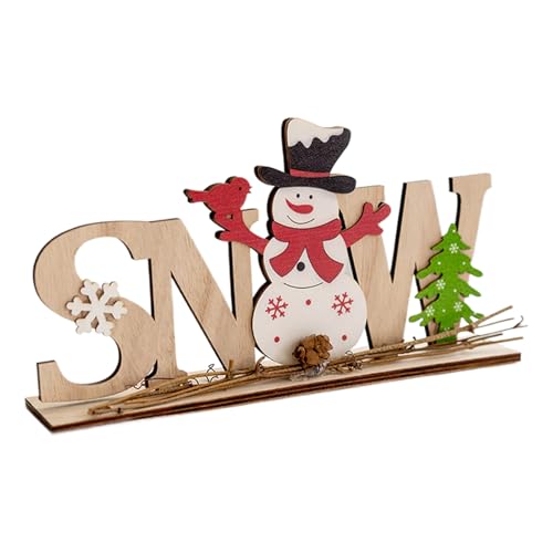 Weihnachtsdekoration Holz - Kreative Tischdekoration Weihnachtsmann | Holzfiguren Basteldeko Ornament | für Wohnzimmer Schlafzimmer Küche Büro Fensterbank Winterfest von Zestivra